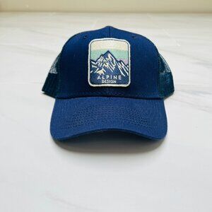 Alpine Design AD Washed Mesh Trucker Cap 'Navy' ADMA8015 One Size